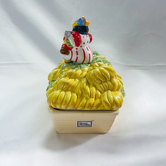 Fitz and Floyd Red Lacquer Rio Rita Banana Boat Covered Dish, Vintage Rare - Picture 3 of 12